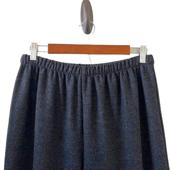 Eileen Fisher Wool Pull-On Pants In Charcoal Gray Size M - Picture 2 of 13